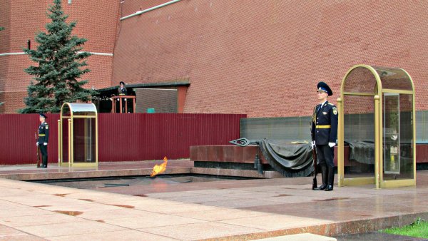 Почетный караул у могилы неизвестного солдата в Москве