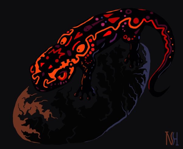 Тотем Огненная саламандра