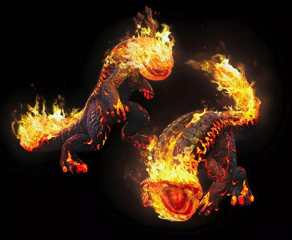 Огненная саламандра Гарри Поттер