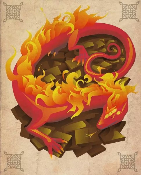 Саламандра Огненная мифология