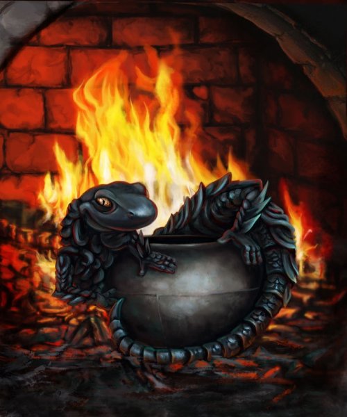 Огненная саламандра магическая