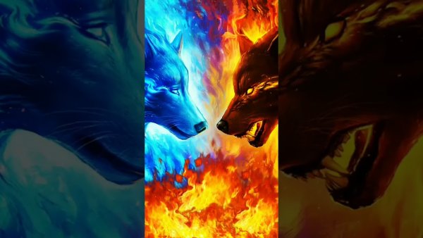 Два волка огонь и вода