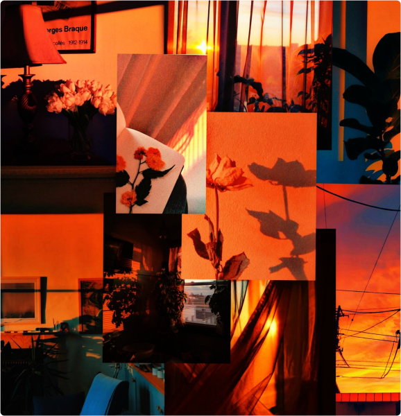 Эстетика амонг АС оранжевого цвета