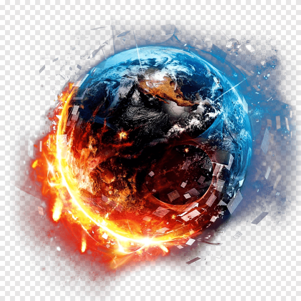 Горящий земной шар