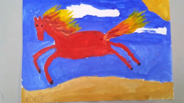 Огненный конь поделка