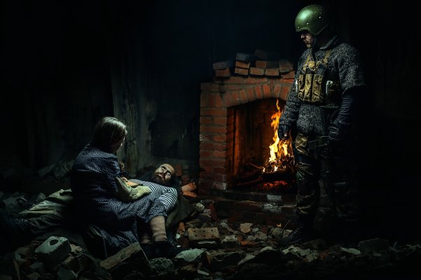 Солдат в огне