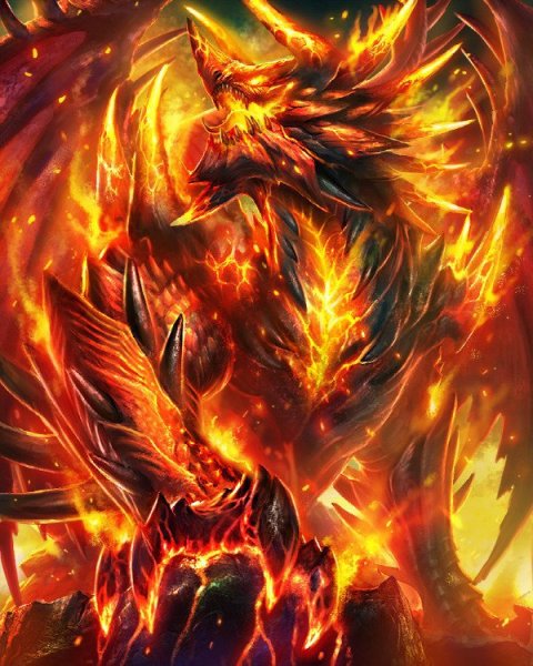 Огненный Элементаль дракон