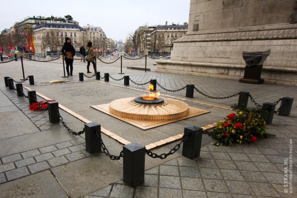 Триумфальная арка Париж могила неизвестного солдата