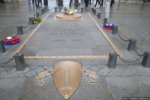 Могила неизвестного солдата Париж Франция
