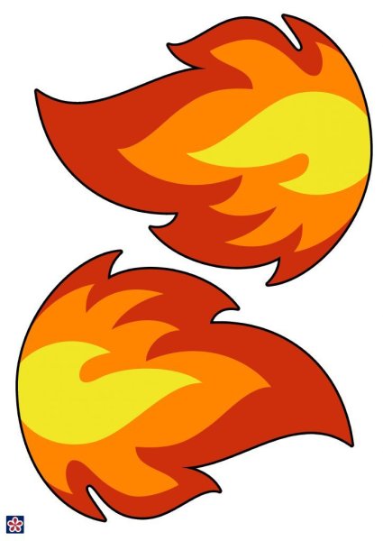 Огонь шаблон