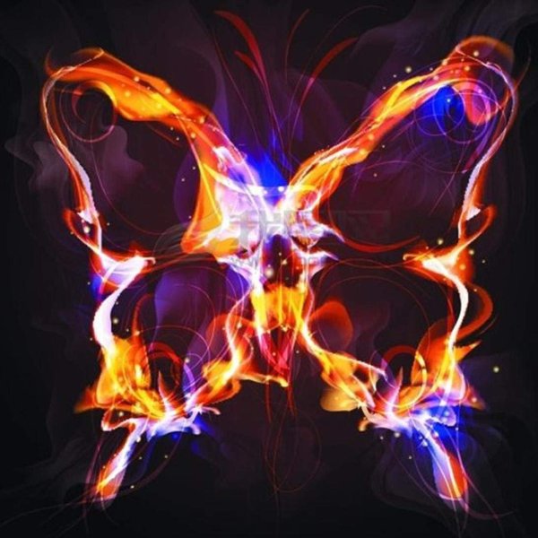 Горящая бабочка