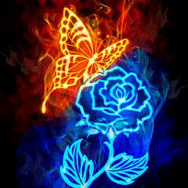 Бабочка из огня