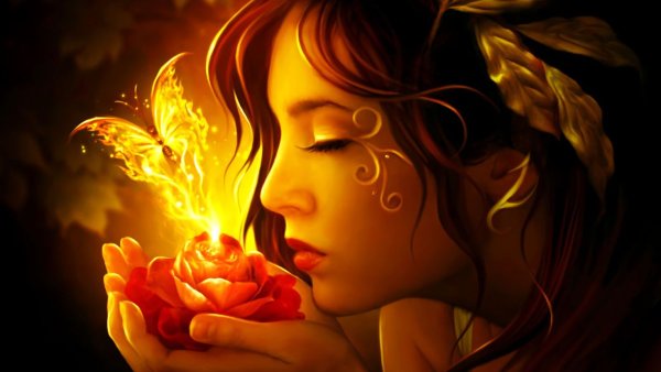 Девушка с огоньком