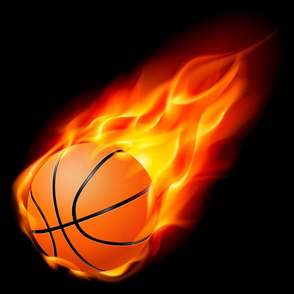 Огненный баскетбольный мяч