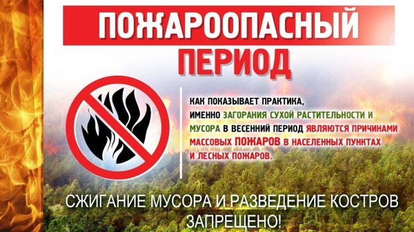 Пожароопасный период 2022