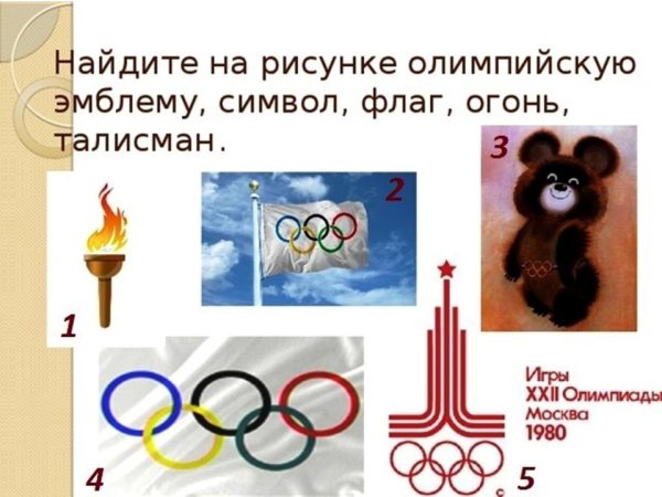 Олимпийские игры эмблема и символ