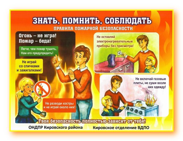 Профилактика пожарной безопасности для детей