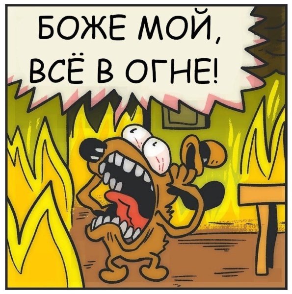 Собака в огне Мем
