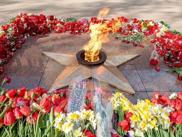 Памятники с вечным огнем Великой Отечественной войны