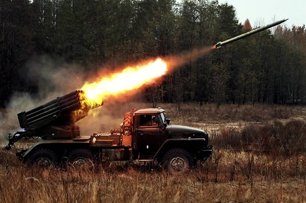 122 Мм РСЗО БМ-21 град