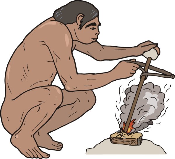 Древние люди добыча огня