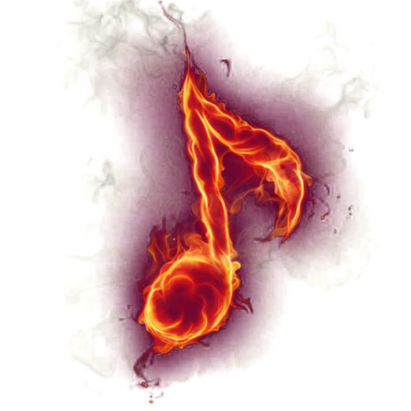 Скрипичный ключ в огне