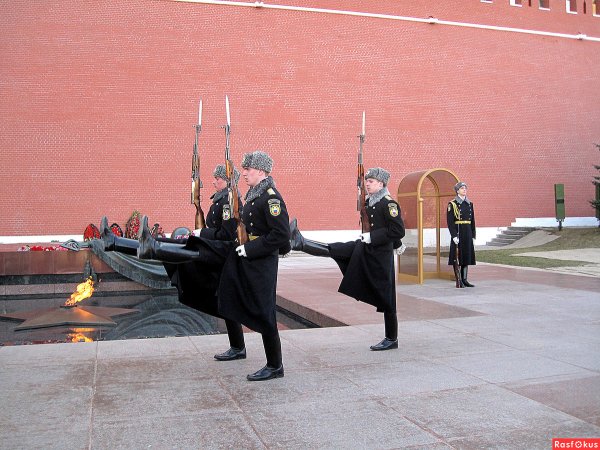 Смена караула у могилы неизвестного солдата в Москве
