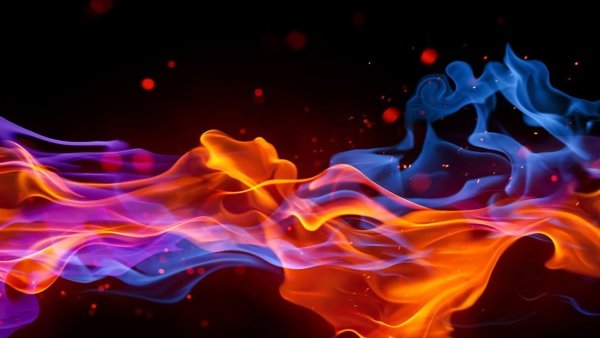 Огонь панорама