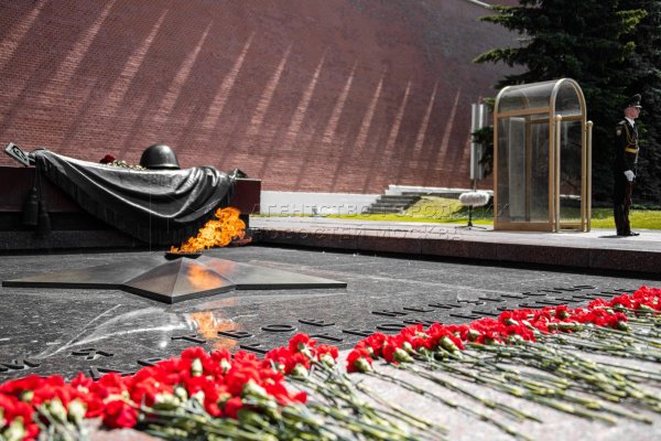 Почетный караул у могилы неизвестного солдата в Москве