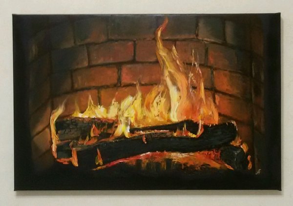 Картина камин