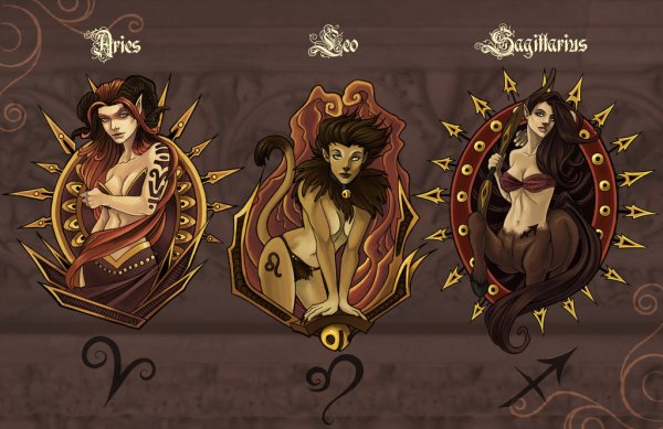 Стихия огня Овен Лев Стрелец