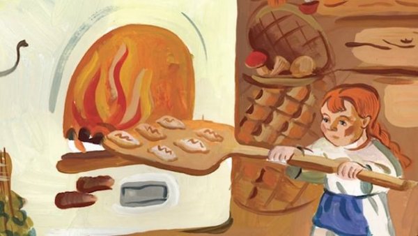 Сказочная печь с пирожками для детей