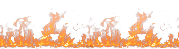 Огненная линия на прозрачном фоне