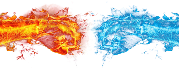 Эффект огня без фона