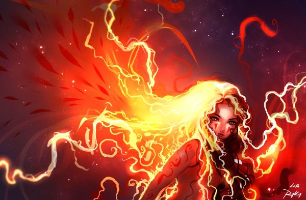 Женщина с огненными волосами
