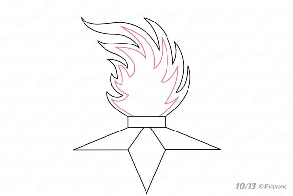 Нарисовать вечный огонь