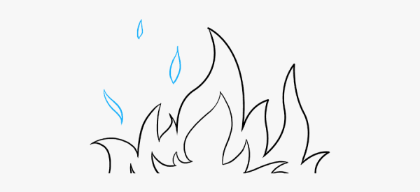 Пламя карандашом