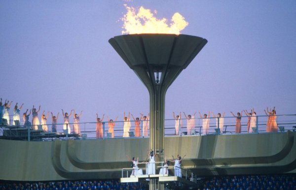 Факел олимпиады 80 года в Москве