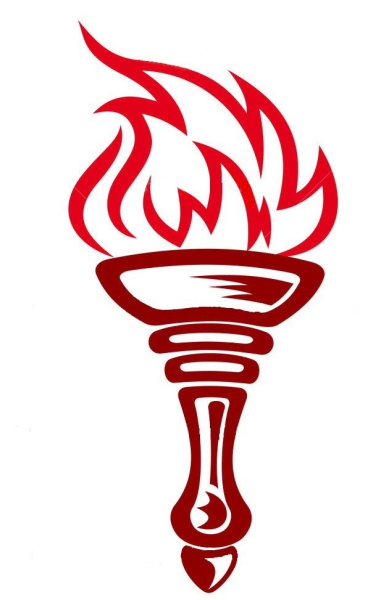 Логотип факела с огнем