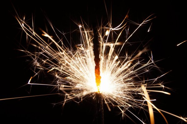 Горение бенгальских огней