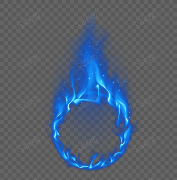 Синий огонь круг