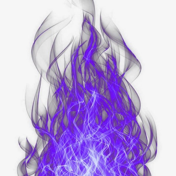 Фиолетовый огонь без фона