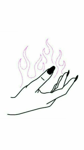 Огонь для срисовки легкие