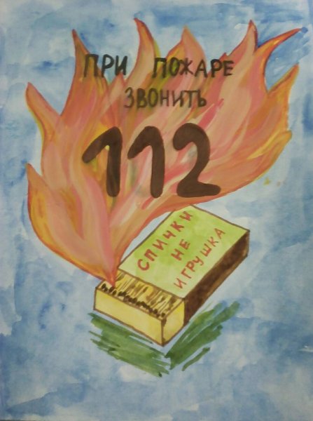 Детские рисунки на тему огонь