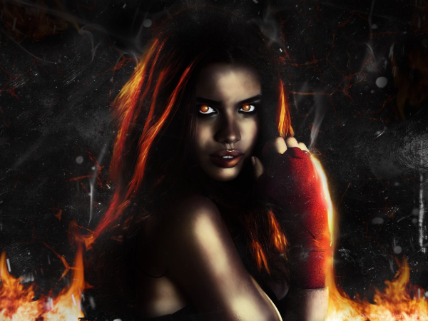 Девушка и огонь