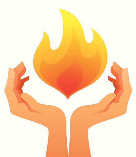 Руки которые держат огонь