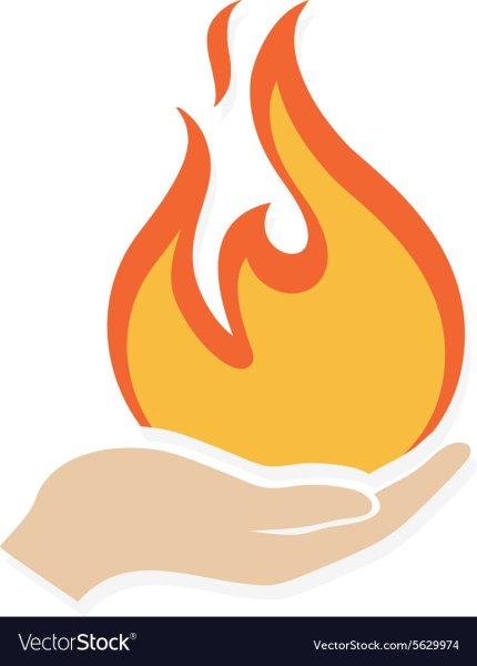Огонь в руках логотип