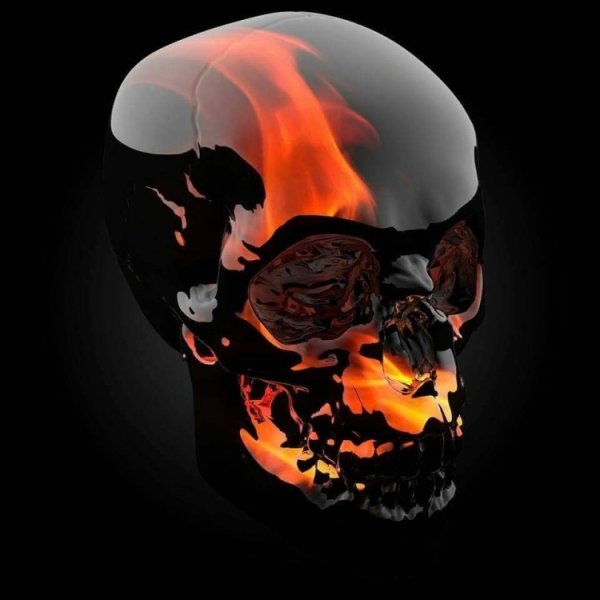 Пламя в форме черепа