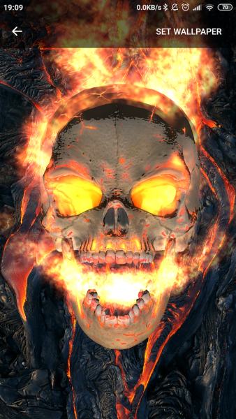 Сгоревший череп