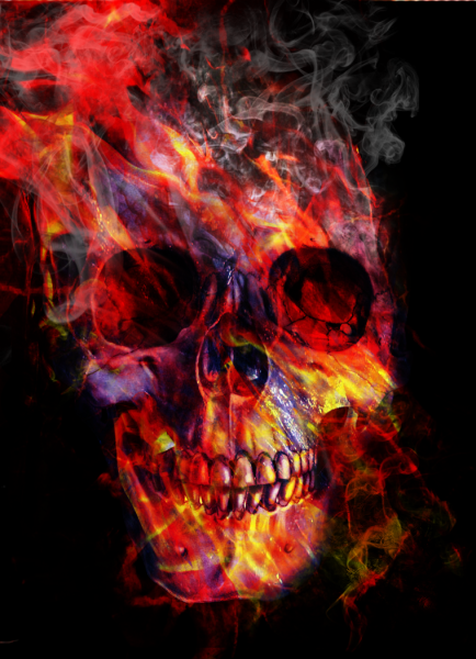 Огненный череп